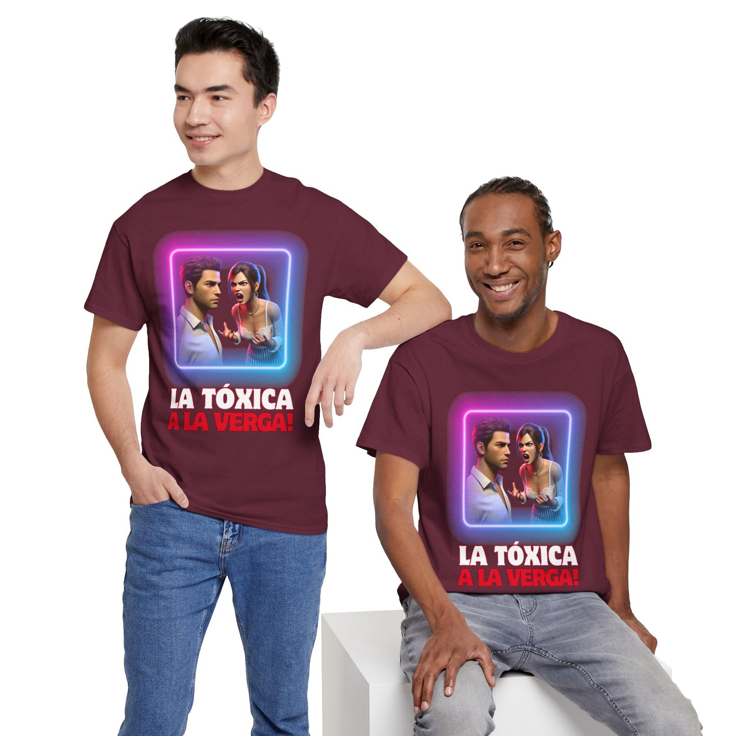 CAMISETA HOMBRE ALFA "LA TÓXICA A LA VERGA".(EUROPA).