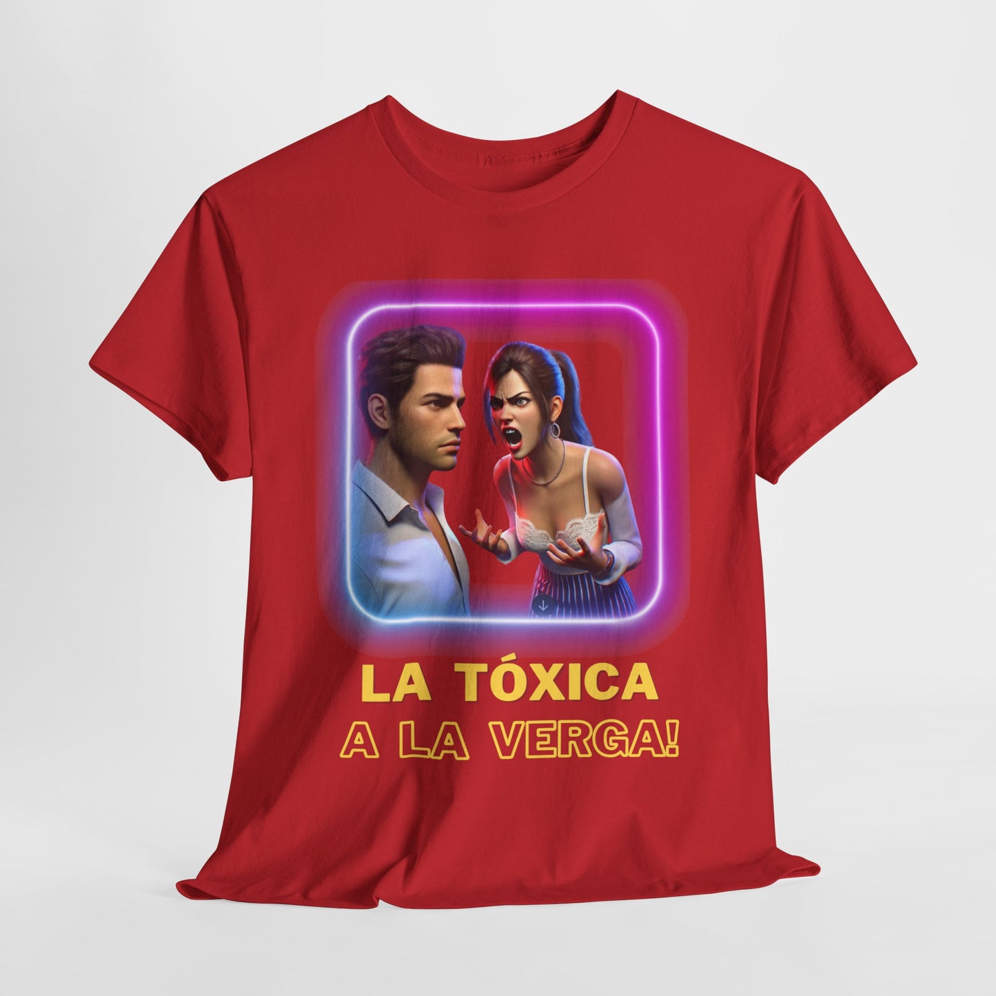 CAMISETA HOMBRE ALFA "LA TÓXICA A LA VERGA".(EUROPA).