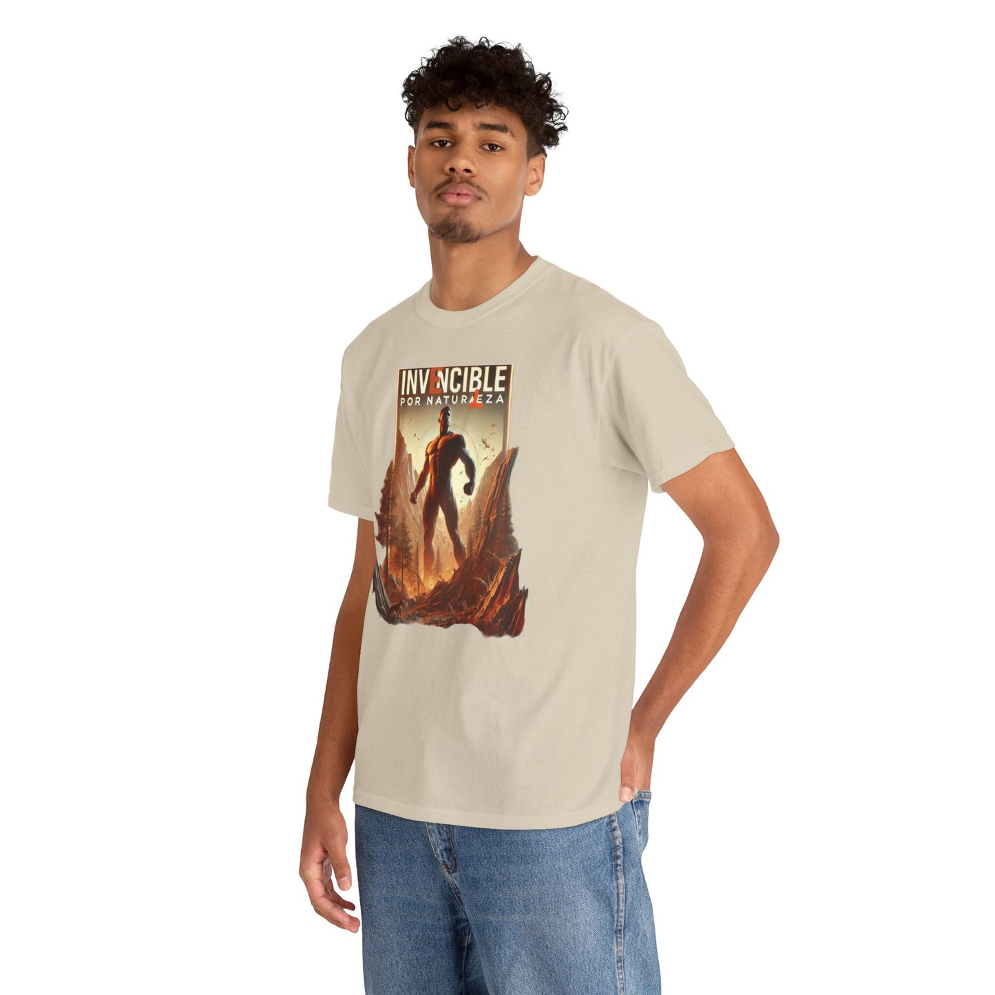 CAMISETA HOMBRE ALFA "INVENCIBLE POR NATURALEZA".(EUROPA).