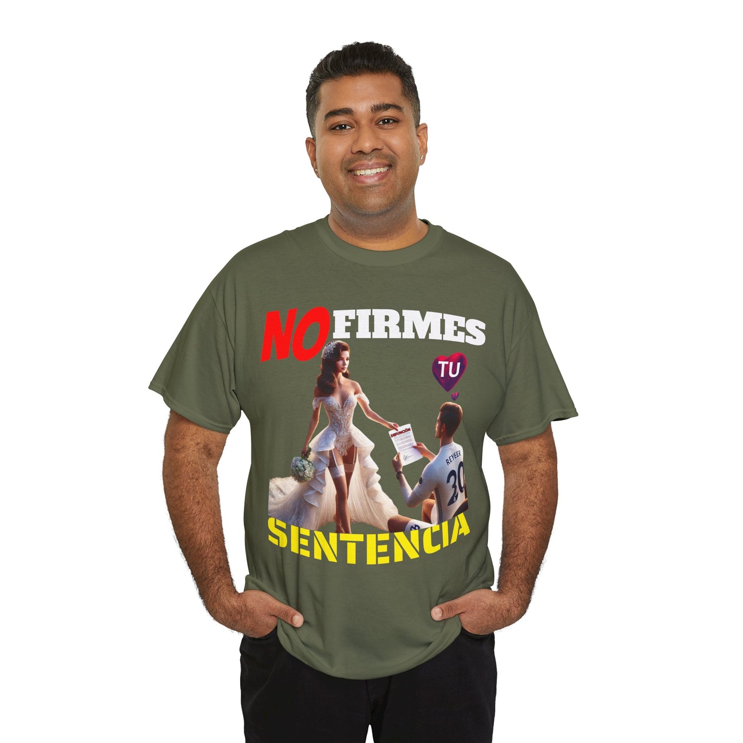 CAMISETA HOMBRE ALFA "NO FIRMES TU SENTENCIA".(EUROPA)