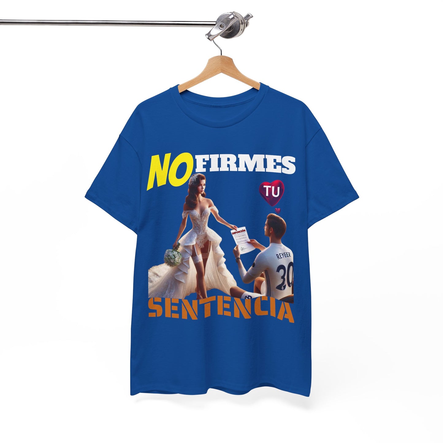 CAMISETA HOMBRE ALFA "NO FIRMES TU SENTENCIA".(EUROPA)