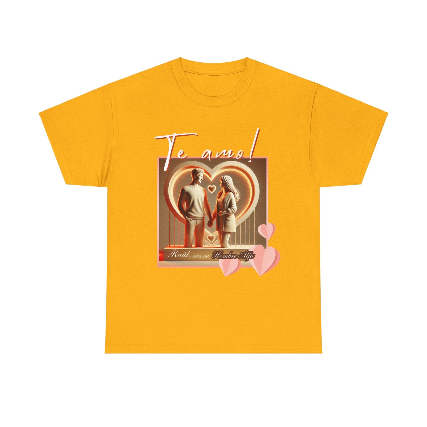 CAMISETA HOMBRE ALFA PERSONALIZABLE "(NOMBRE) ERES MI HOMBRE ALFA".(EUROPA).