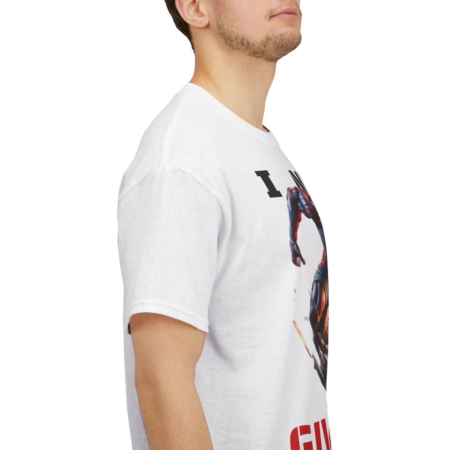 CAMISETA HOMBRE ALFA "I NEVER GIVE UP".(USA).