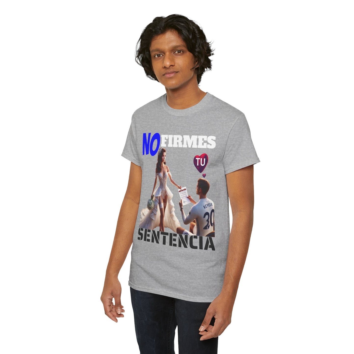 CAMISETA HOMBRE ALFA "NO FIRMES TU SENTENCIA".(EUROPA)