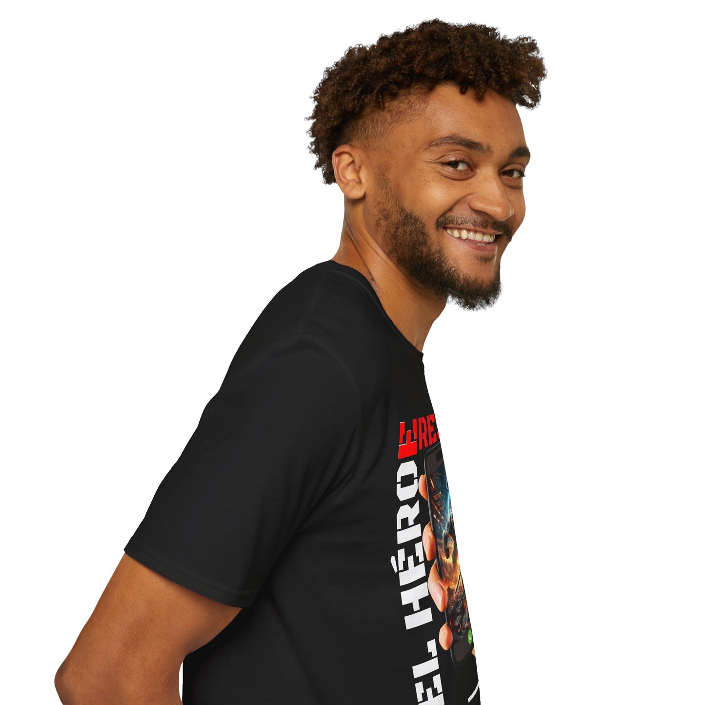 CAMISETA HOMBRE ALFA "EL HÉROE ERES TÚ".(USA).