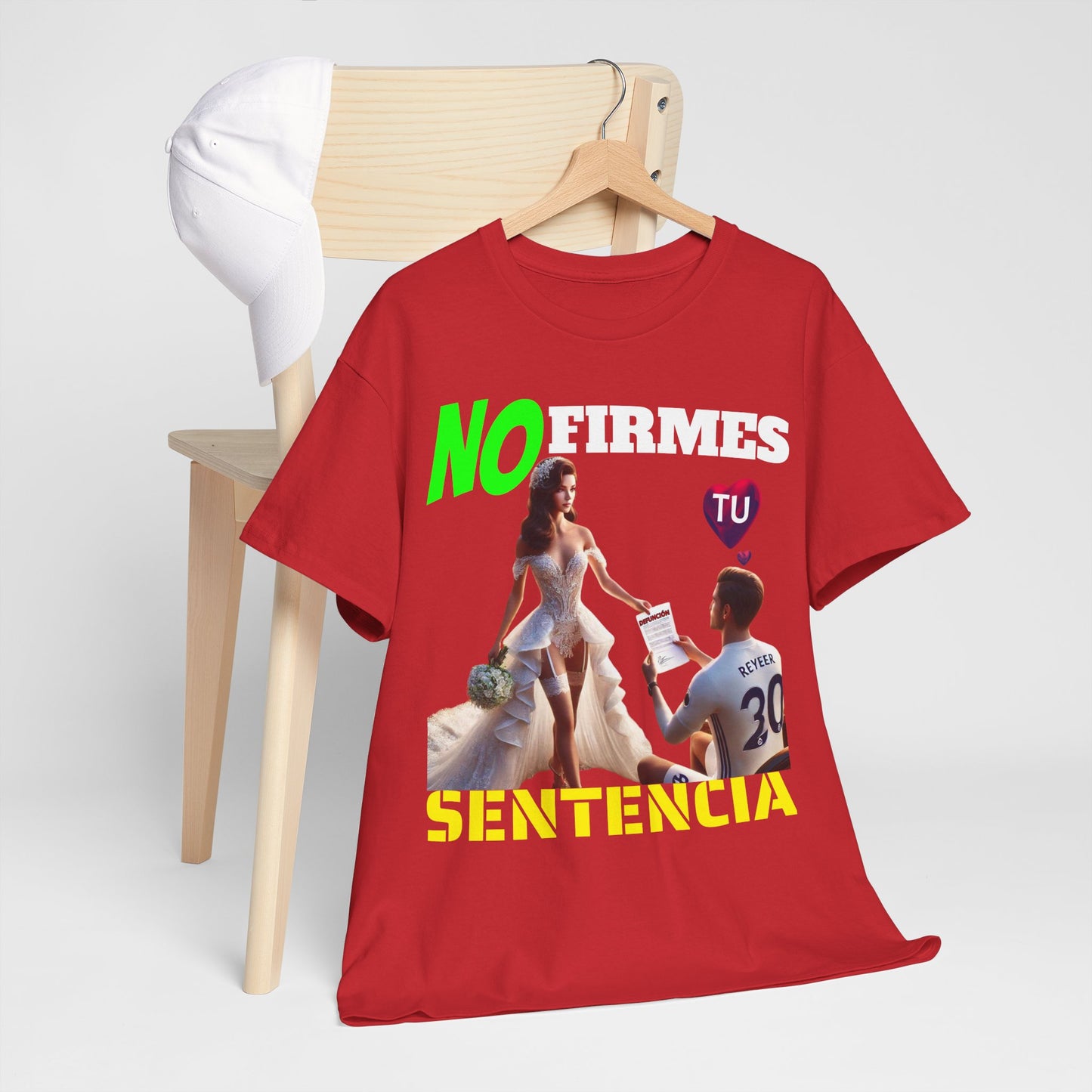 CAMISETA HOMBRE ALFA "NO FIRMES TU SENTENCIA".(EUROPA)