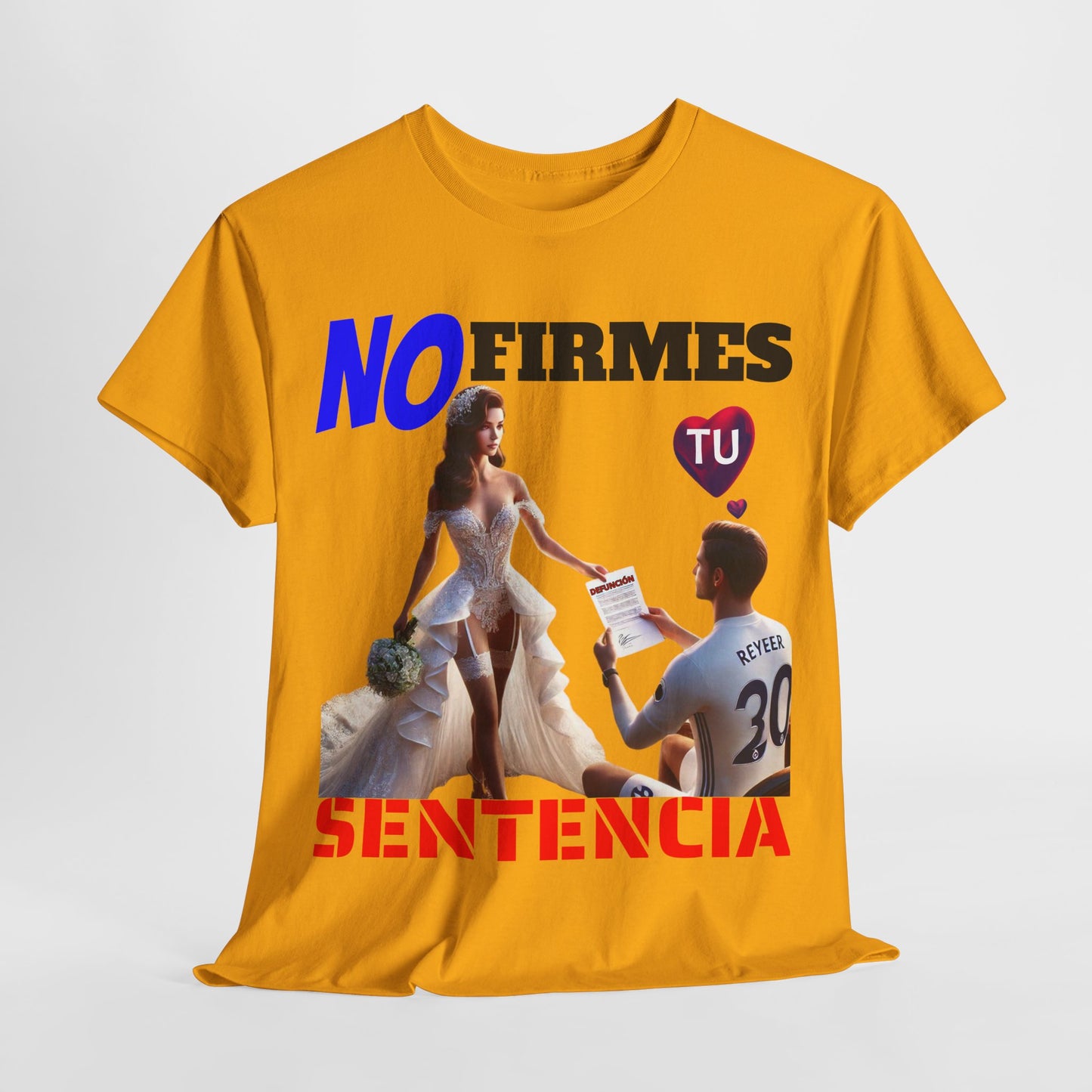 CAMISETA HOMBRE ALFA "NO FIRMES TU SENTENCIA".(EUROPA)