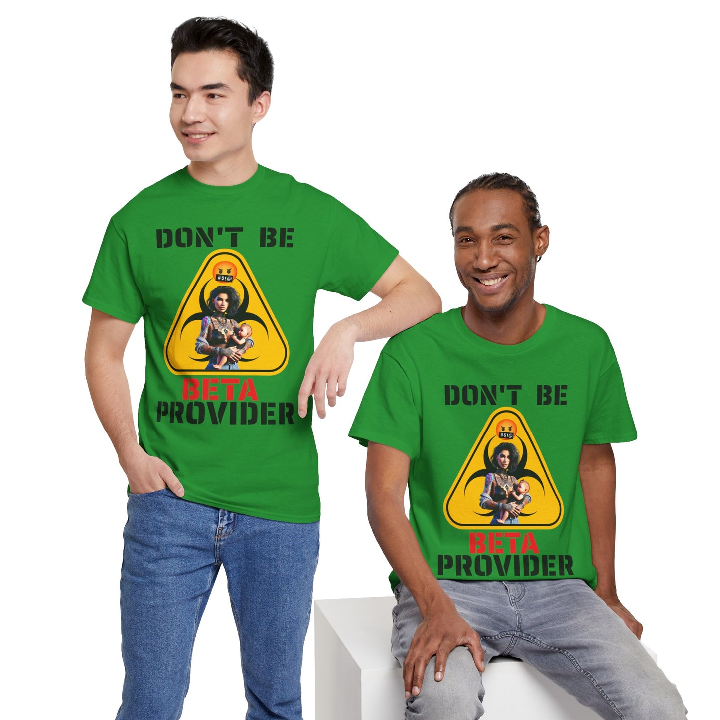 CAMISETA HOMBRE ALFA "DON'T BE BETA PROVIDER"(USA).