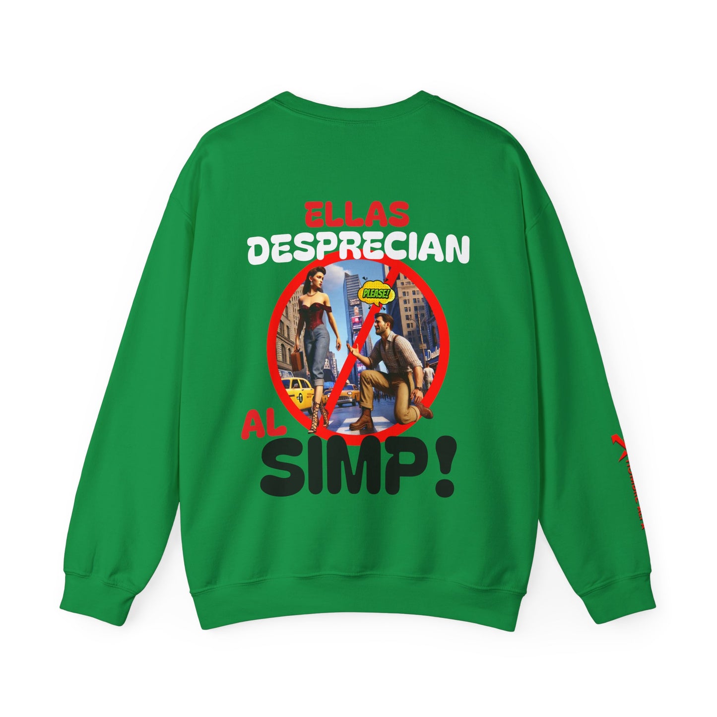 SUDADERA HOMBRE ALFA "ELLAS DESPRECIAN AL SIMP"(USA).
