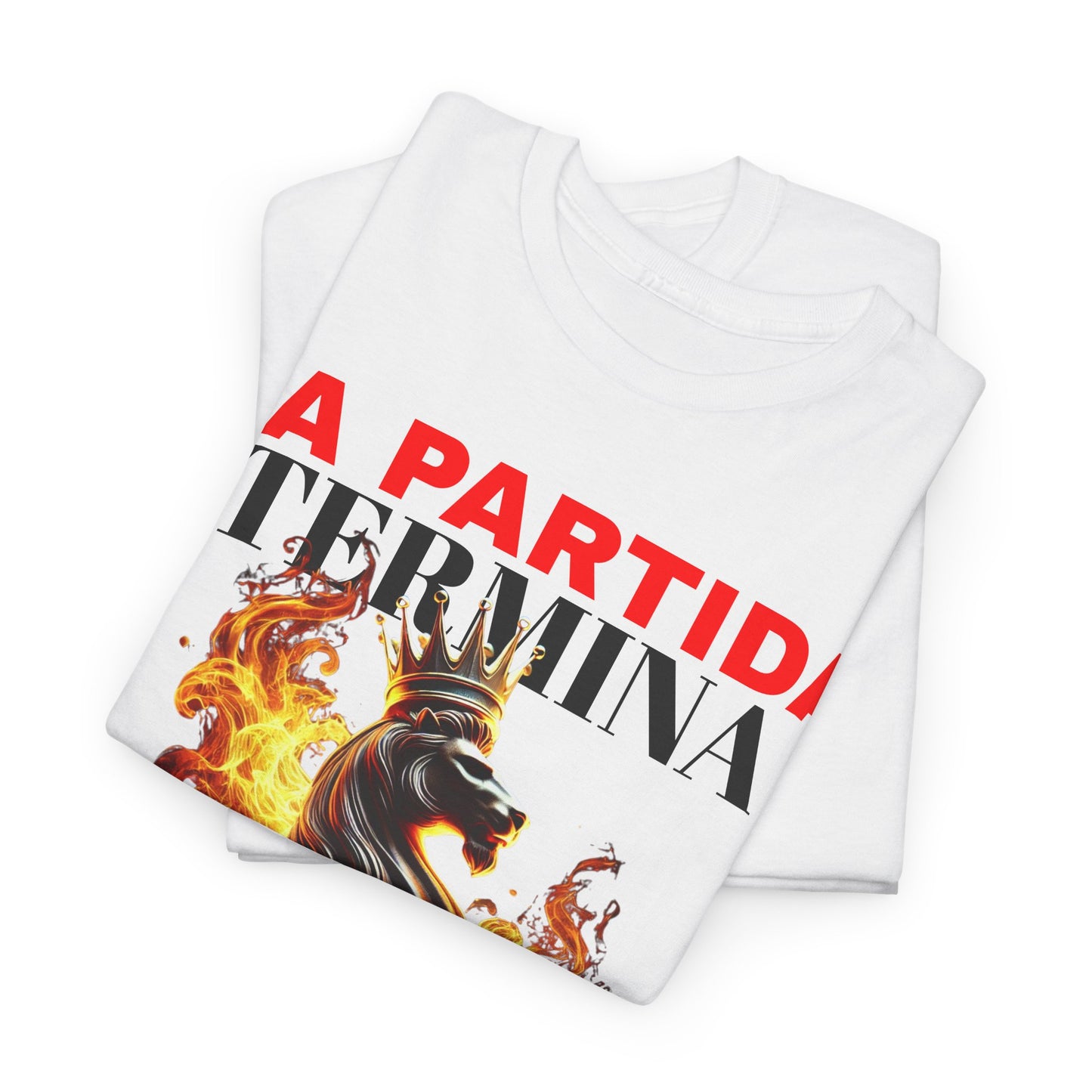 CAMISETA HOMBRE ALFA "LA PARTIDA TERMINA CUANDO CAE EL REY".(EUROPA)