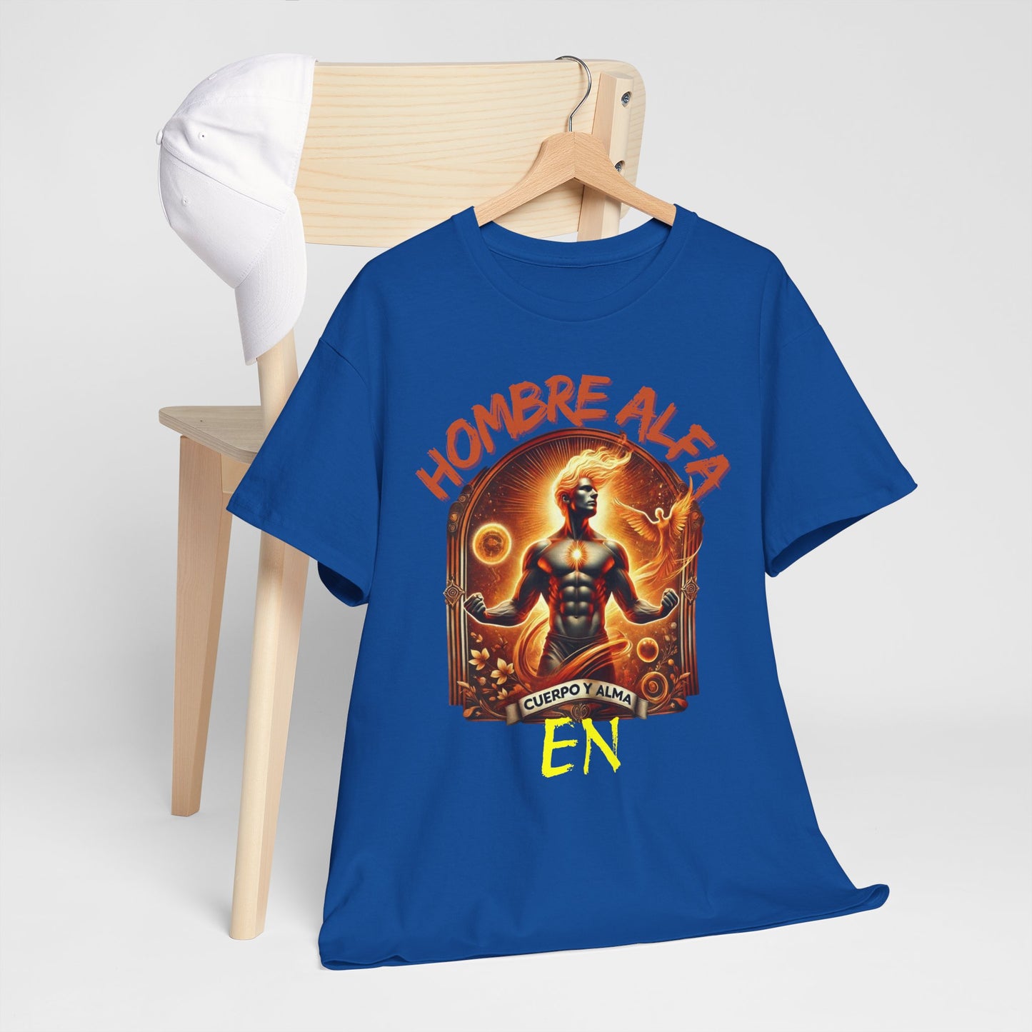 CAMISETA HOMBRE ALFA " EN CUERPO Y ALMA".(USA).