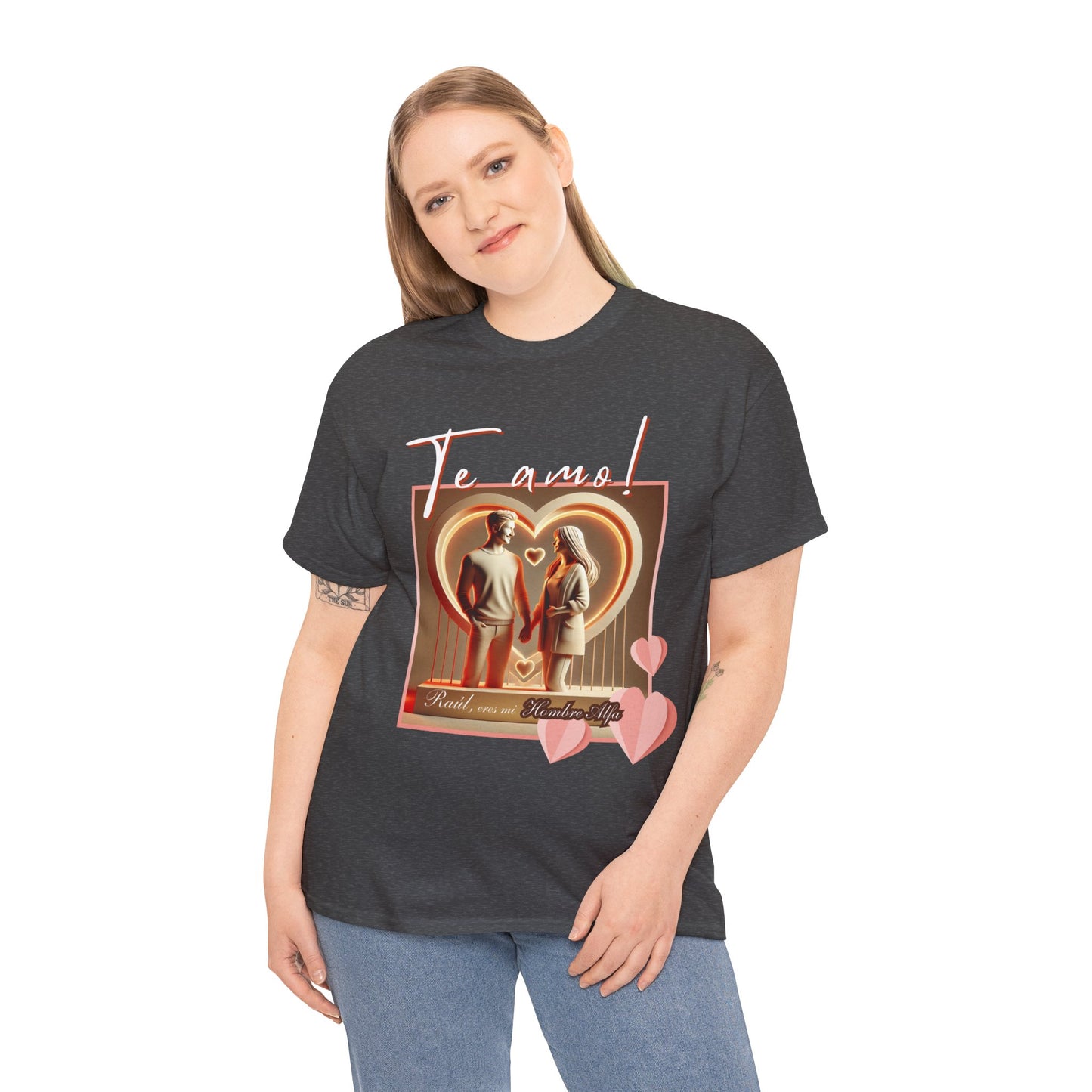 CAMISETA HOMBRE ALFA PERSONALIZABLE "(NOMBRE) ERES MI HOMBRE ALFA".(EUROPA).