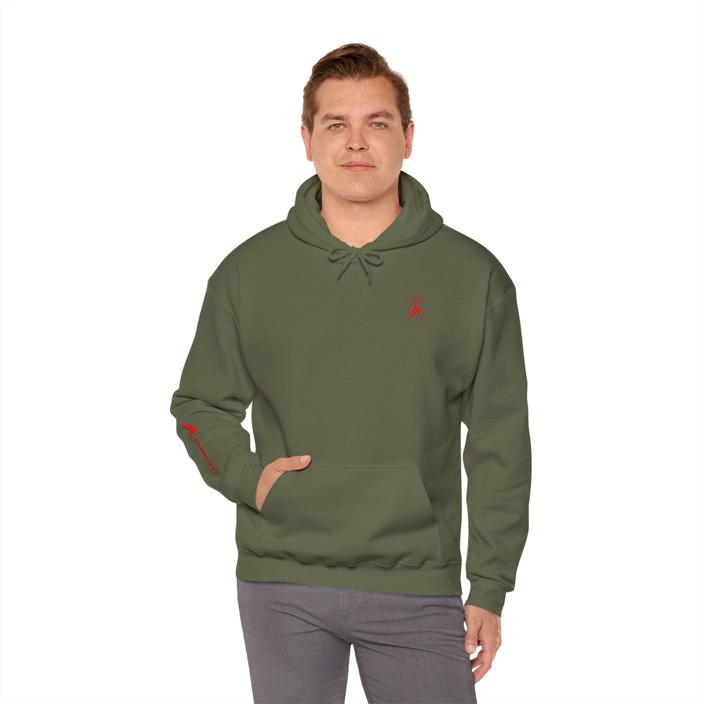SUDADERA CON GORRO HOMBRE ALFA, "ELLAS DESPRECIAN AL SIMP".(USA).
