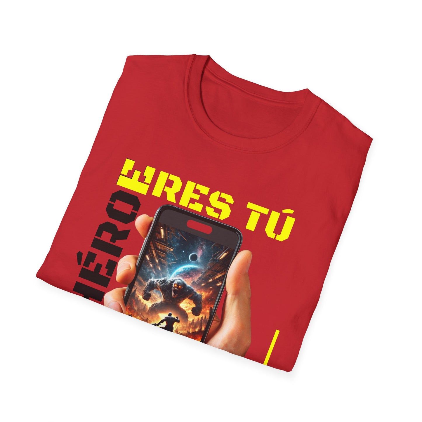 CAMISETA HOMBRE ALFA "EL HÉROE ERES TÚ".(USA).