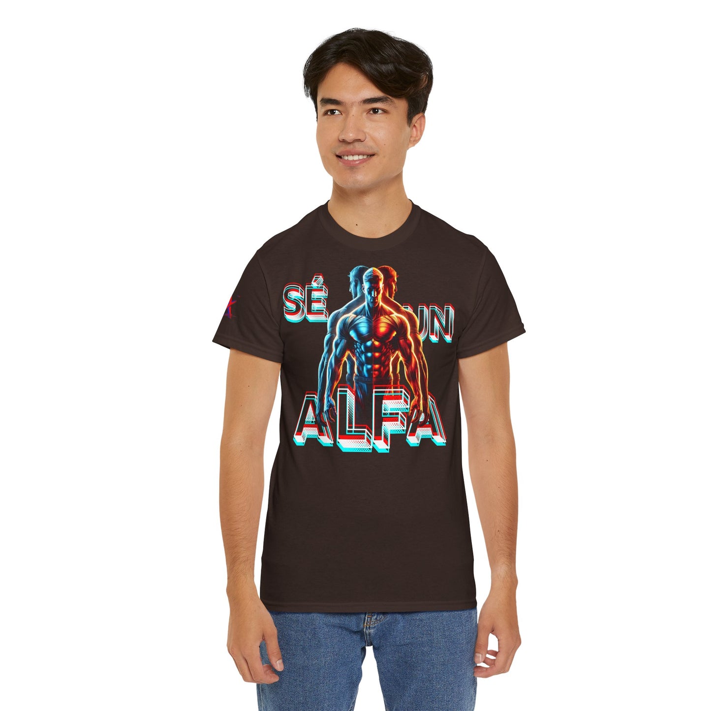 CAMISETA HOMBRE ALFA "SÉ UN ALFA".(EUROPA).