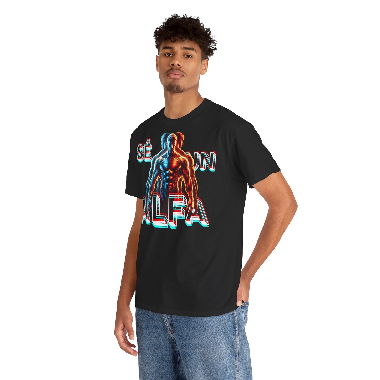 CAMISETA HOMBRE ALFA "SÉ UN ALFA".(EUROPA).