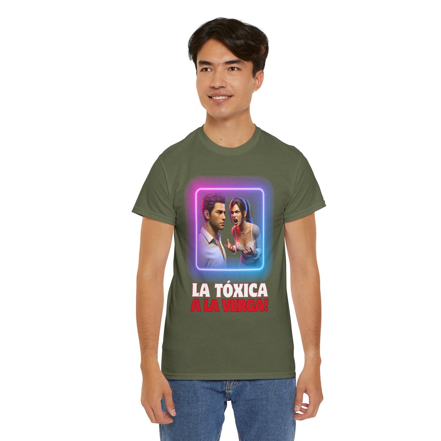 CAMISETA HOMBRE ALFA "LA TÓXICA A LA VERGA".(EUROPA).