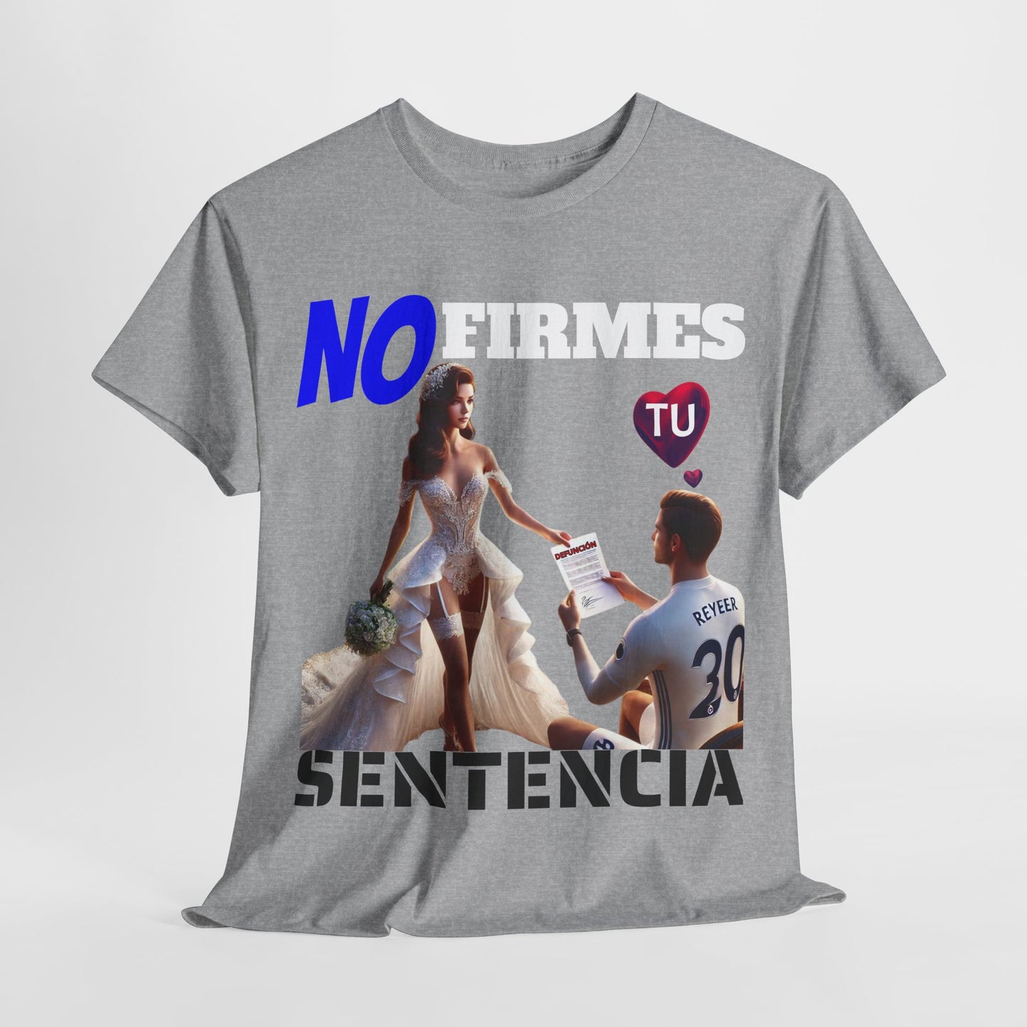 CAMISETA HOMBRE ALFA "NO FIRMES TU SENTENCIA".(EUROPA)