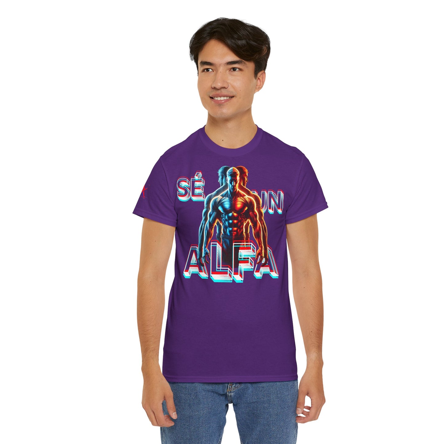 CAMISETA HOMBRE ALFA "SÉ UN ALFA".(EUROPA).