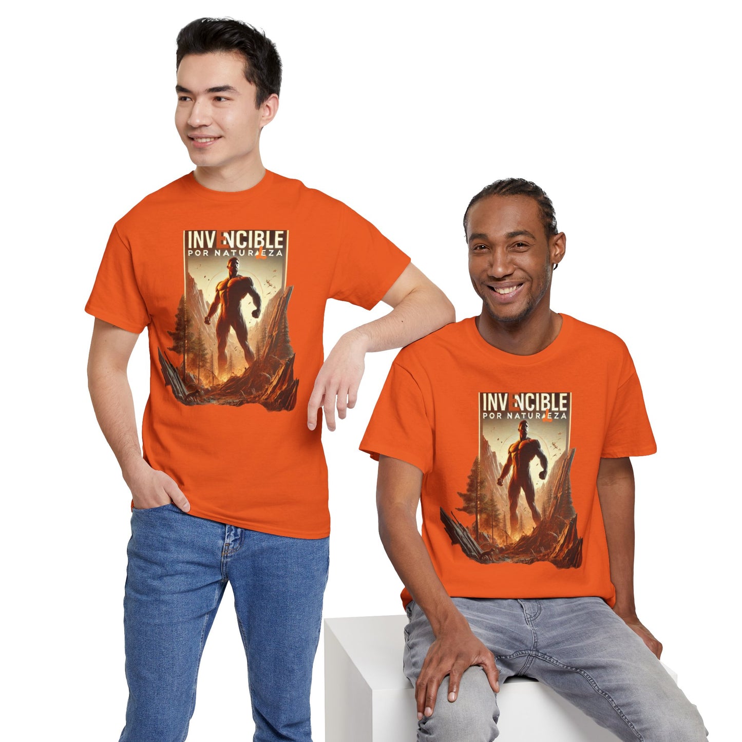 CAMISETA HOMBRE ALFA "INVENCIBLE POR NATURALEZA".(EUROPA).