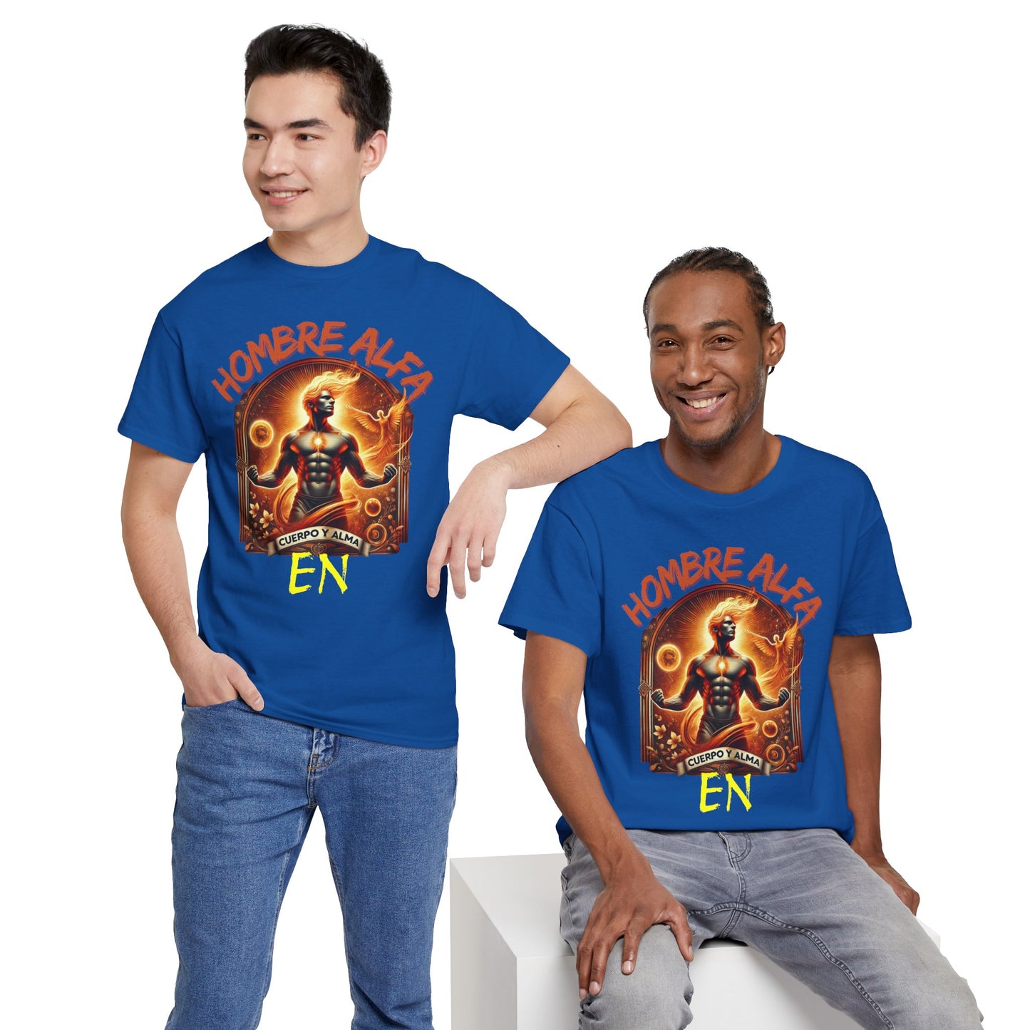 CAMISETA HOMBRE ALFA " EN CUERPO Y ALMA".(USA).