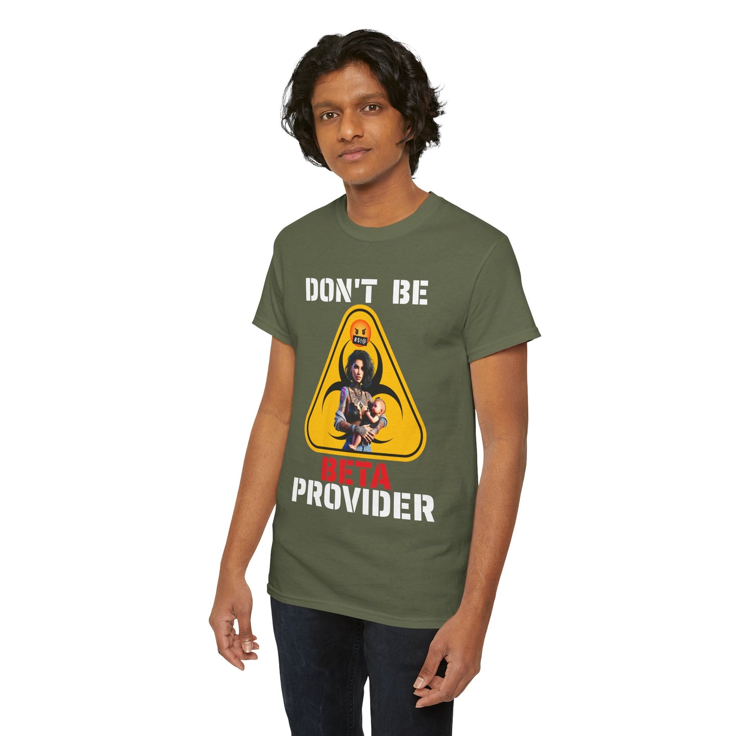 CAMISETA HOMBRE ALFA "DON'T BE BETA PROVIDER"(USA).