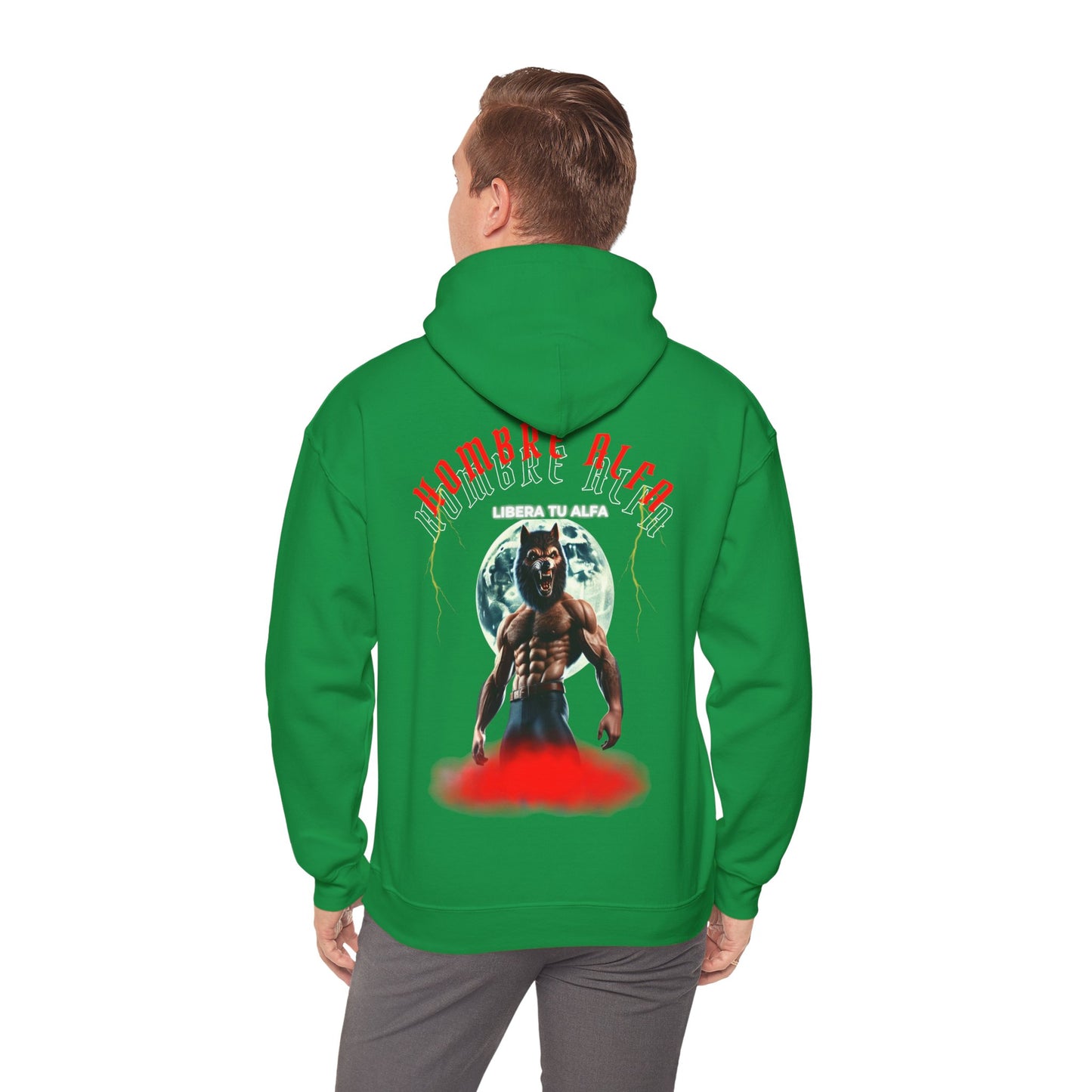 SUDADERA CON GORRO "LIBERA TU ALFA". (EUROPA).