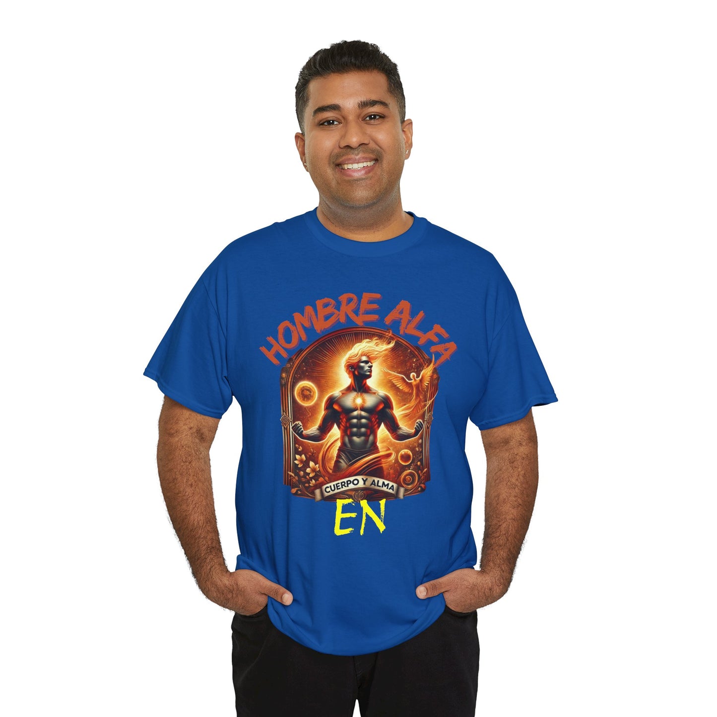 CAMISETA HOMBRE ALFA " EN CUERPO Y ALMA".(USA).