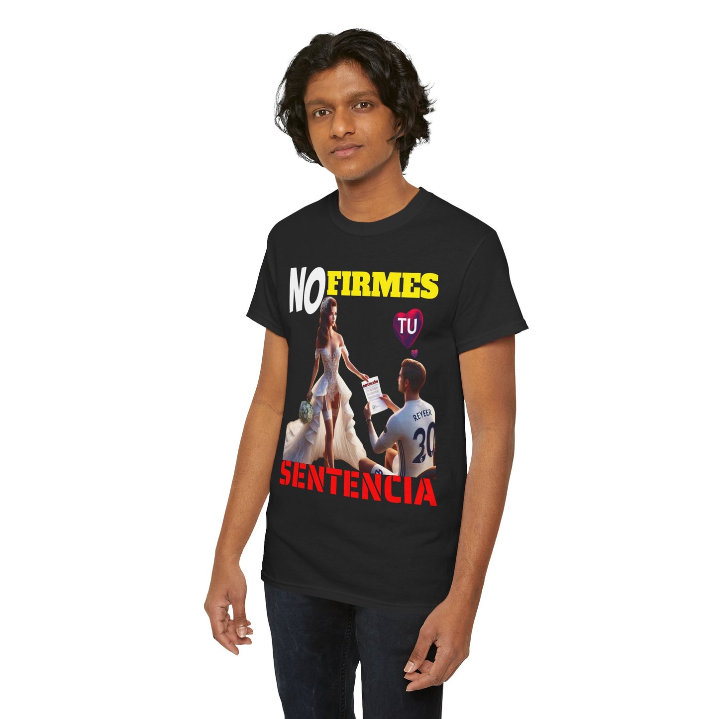 CAMISETA HOMBRE ALFA "NO FIRMES TU SENTENCIA".(EUROPA)