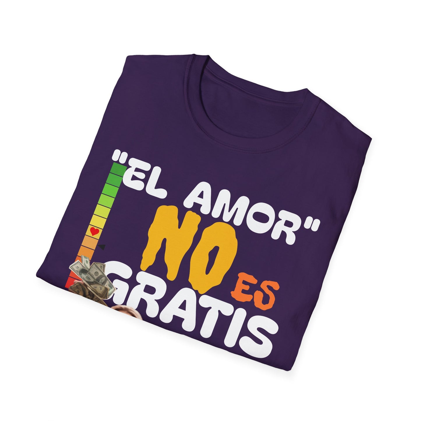 CAMISETA HOMBRE ALFA "EL AMOR NO ES GRATIS".(USA)