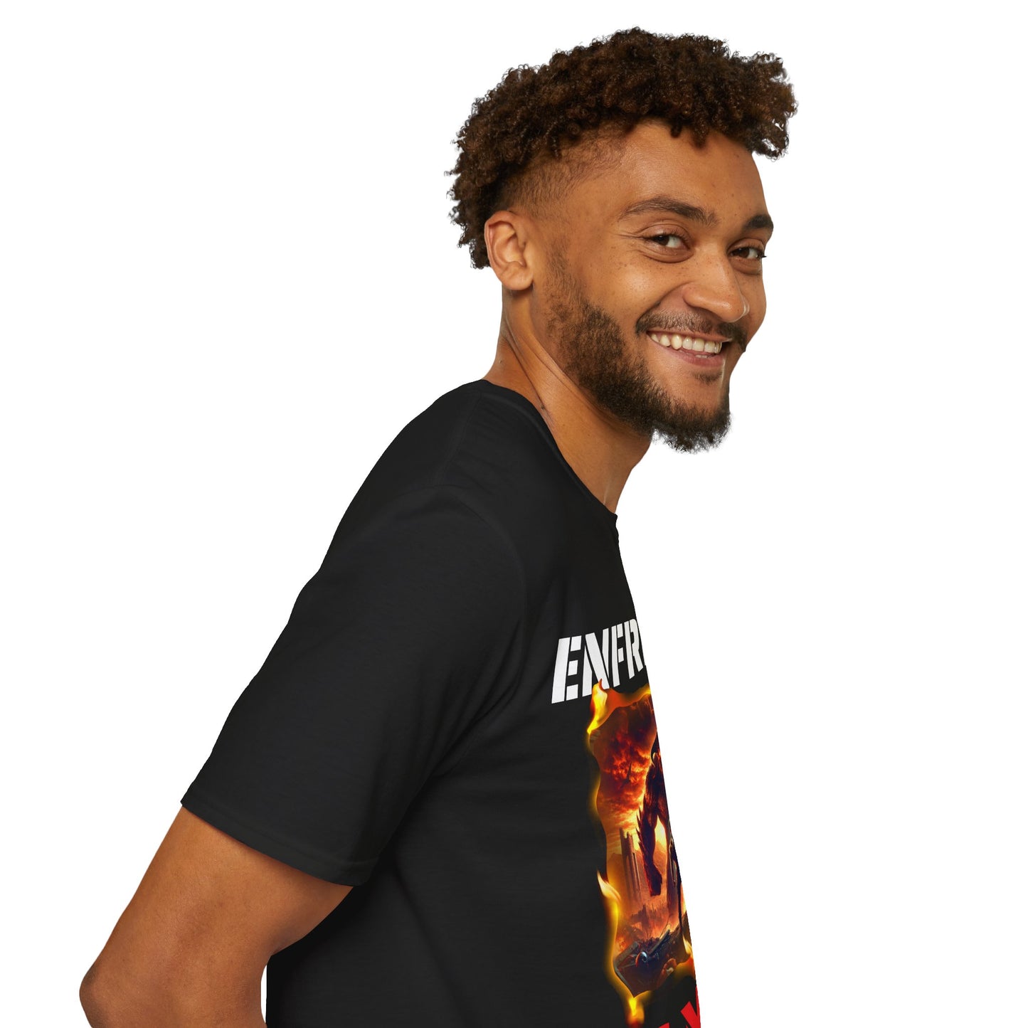 CAMISETA HOMBRE ALFA "ENFRENTA TUS MIEDOS".(EUROPA).
