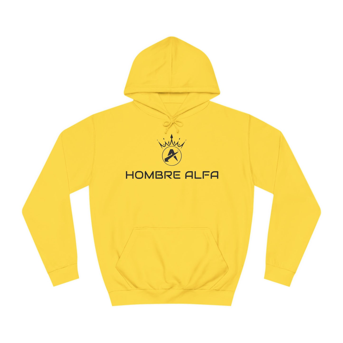 SUDADERA CON GORRO HOMBRE ALFA "EL ÉXITO NO ES OPCIONAL"(LOGOFRONT).(USA).