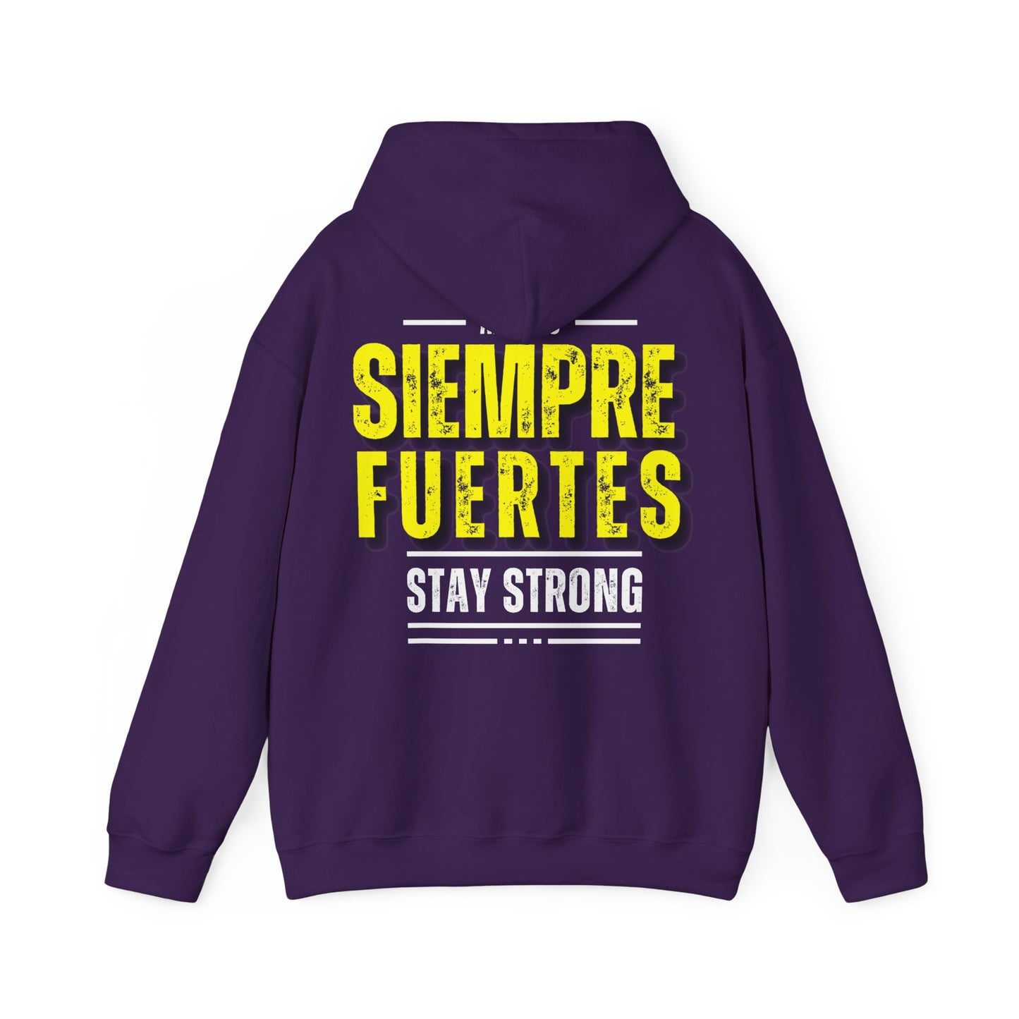 SUDADERA CON GORRO "SIEMPRE FUERTES". (EUROPA).