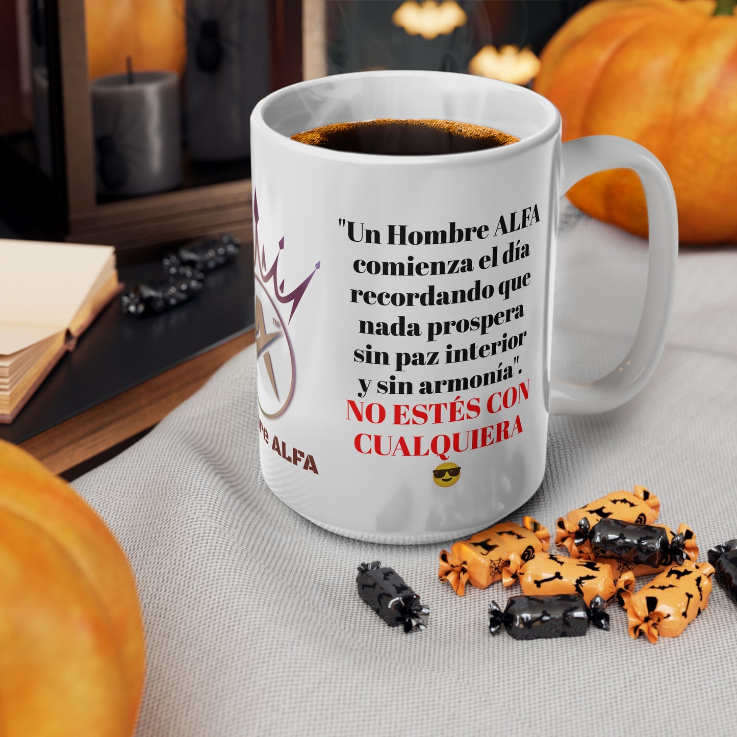TAZA HOMBRE ALFA, "UN HOMBRE ALFA COMIENZA EL DÍA"... (EUROPA).