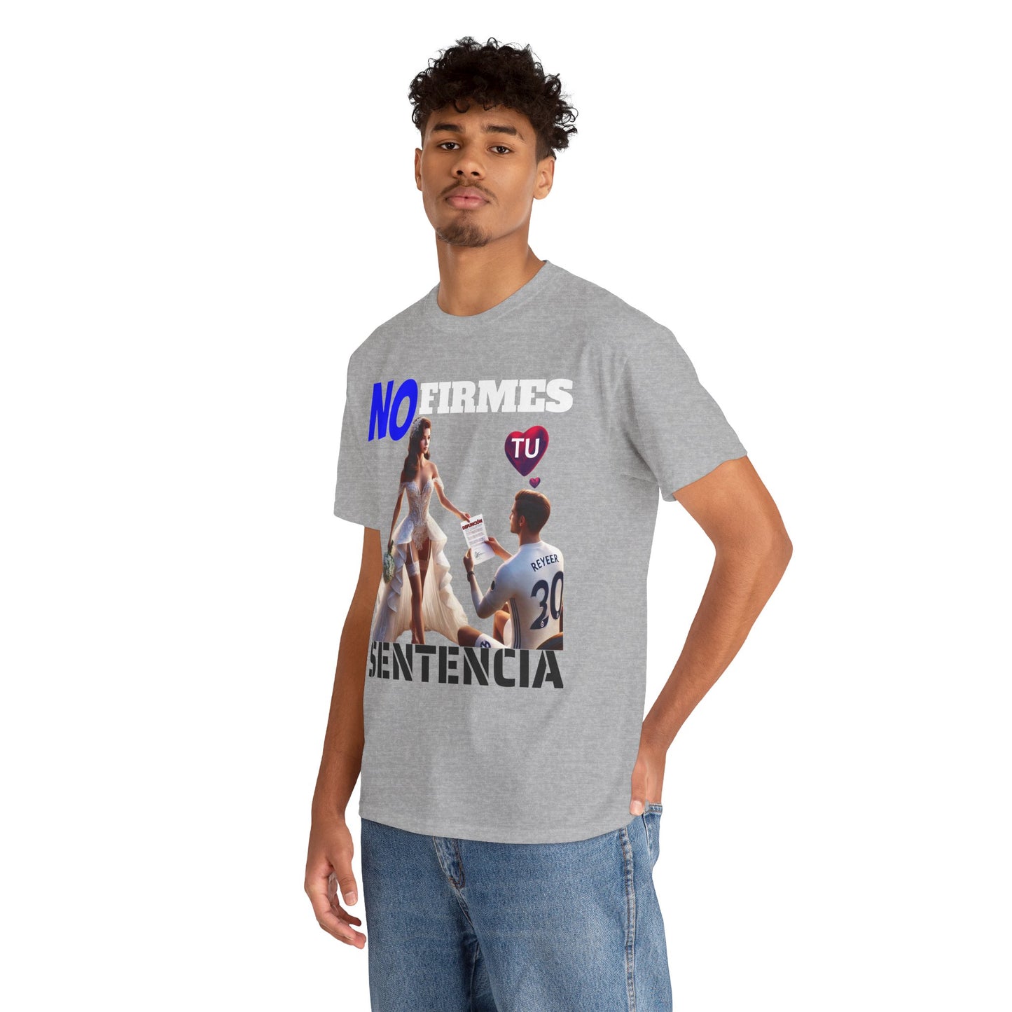 CAMISETA HOMBRE ALFA "NO FIRMES TU SENTENCIA".(EUROPA)