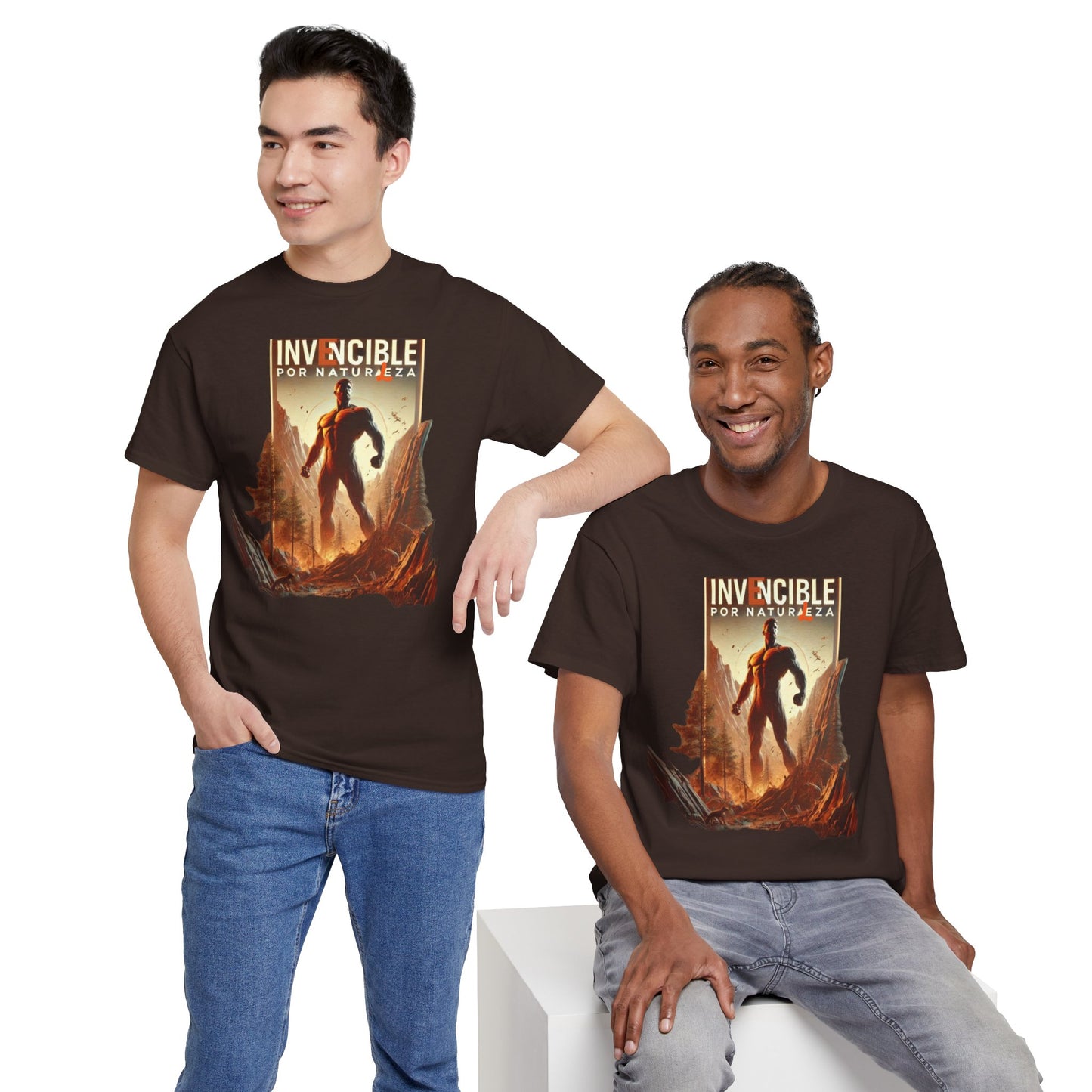 CAMISETA HOMBRE ALFA "INVENCIBLE POR NATURALEZA".(EUROPA).