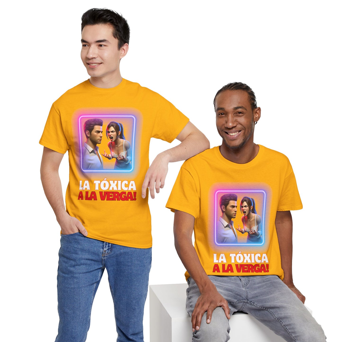 CAMISETA HOMBRE ALFA "LA TÓXICA A LA VERGA".(EUROPA).