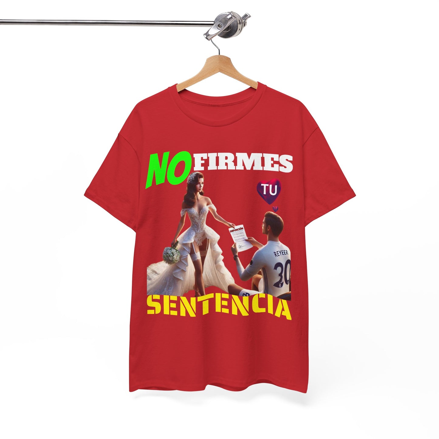 CAMISETA HOMBRE ALFA "NO FIRMES TU SENTENCIA".(EUROPA)