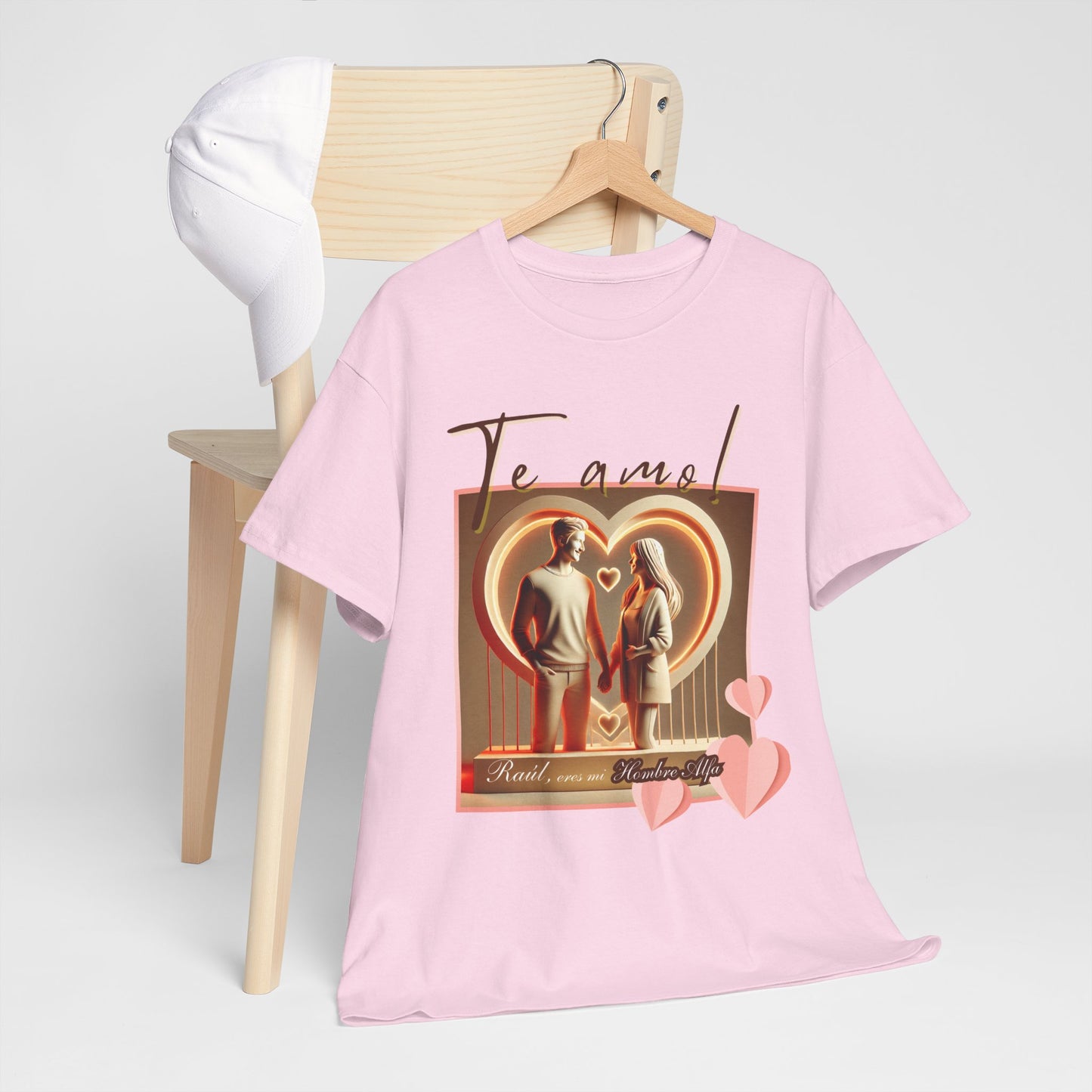 CAMISETA HOMBRE ALFA PERSONALIZABLE "(NOMBRE) ERES MI HOMBRE ALFA".(EUROPA).
