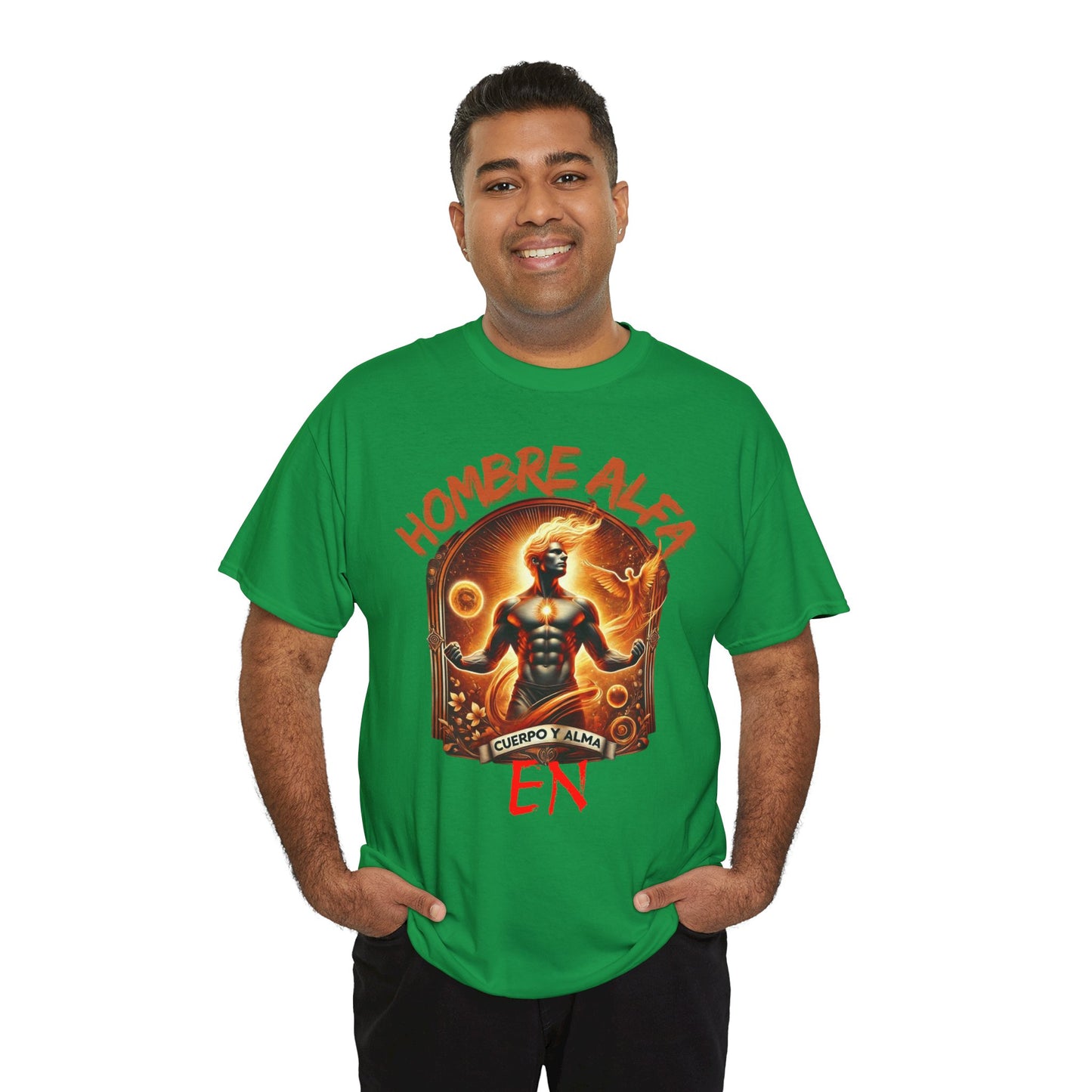 CAMISETA HOMBRE ALFA " EN CUERPO Y ALMA".(USA).