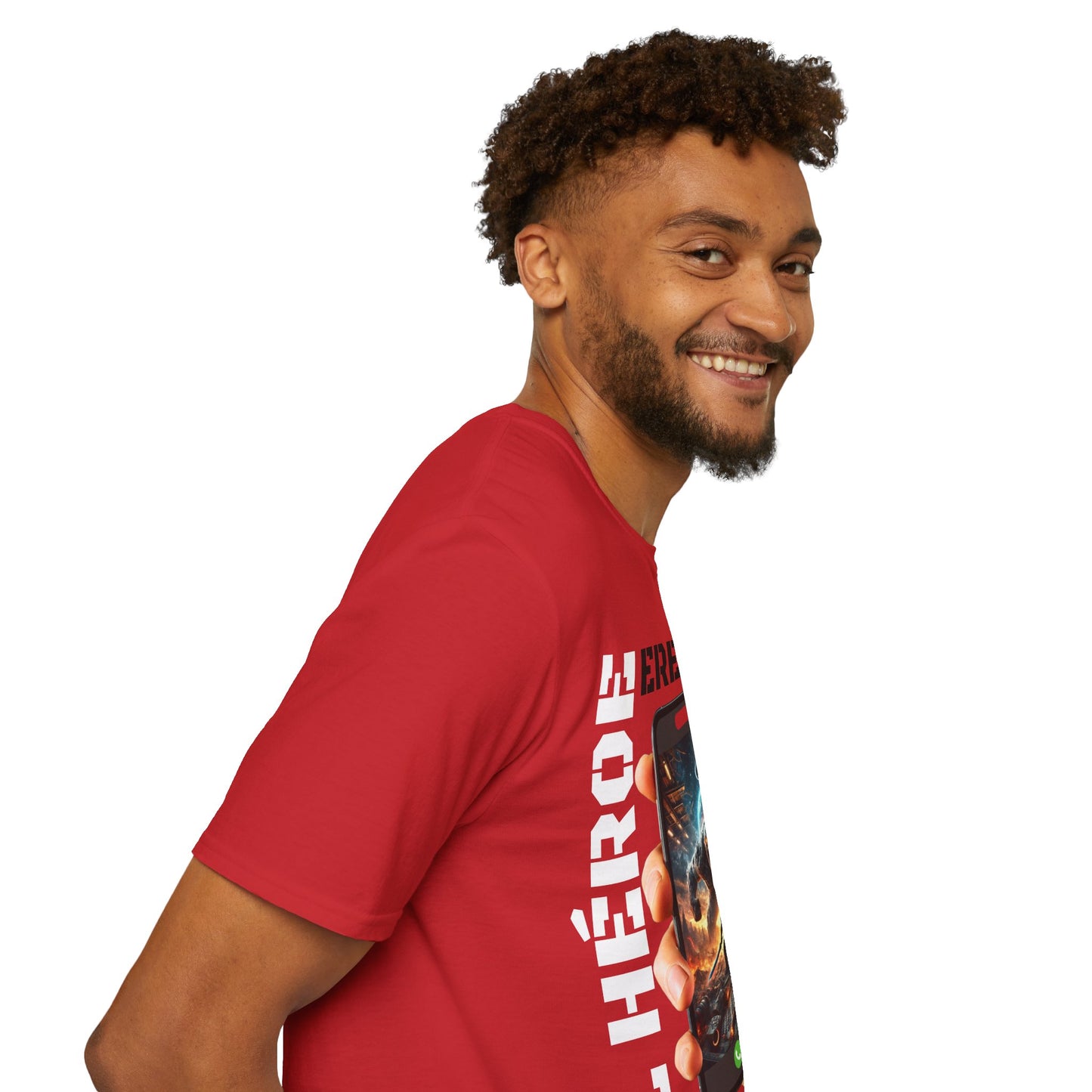 CAMISETA HOMBRE ALFA "EL HÉROE ERES TÚ".(EUROPA).