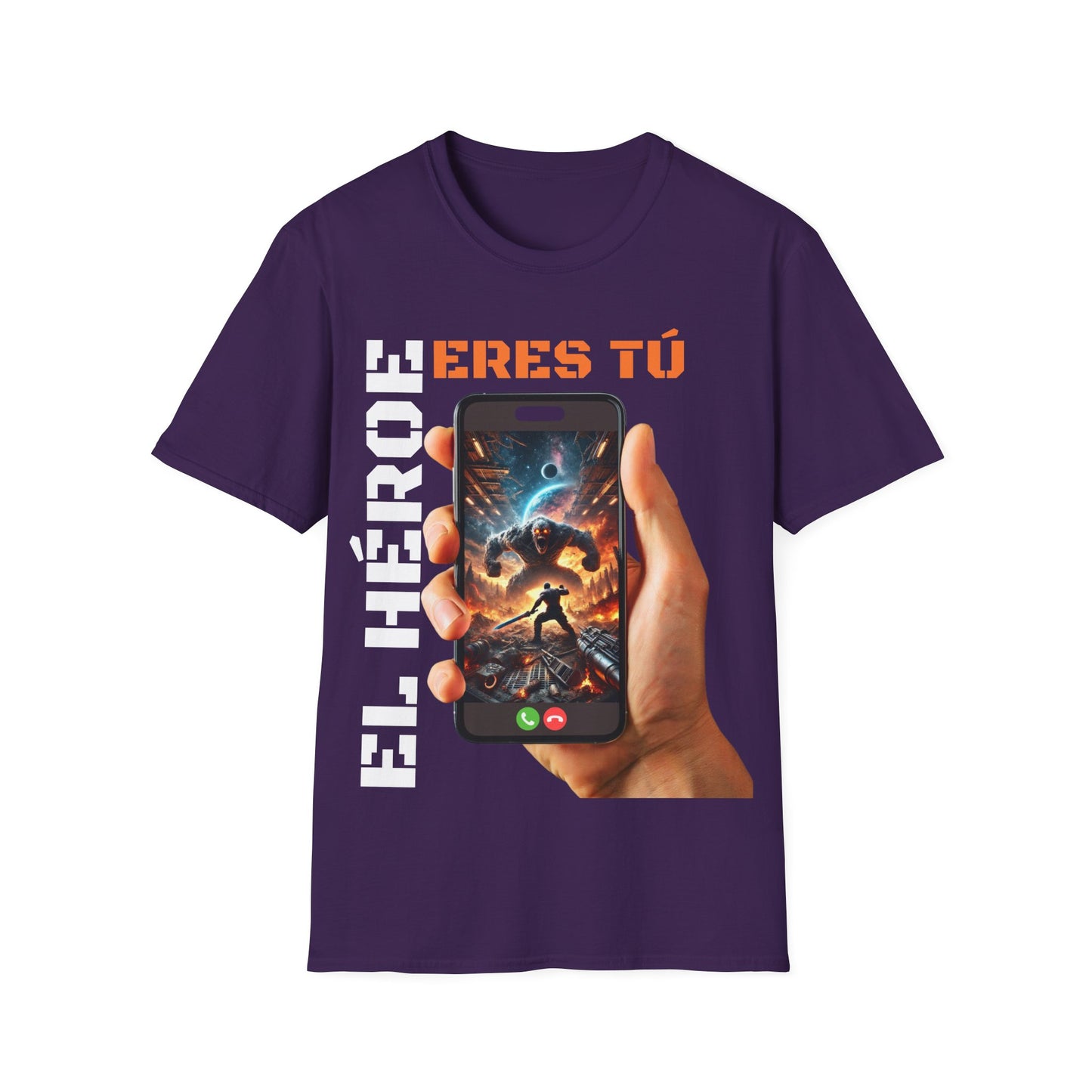 CAMISETA HOMBRE ALFA "EL HÉROE ERES TÚ".(EUROPA).