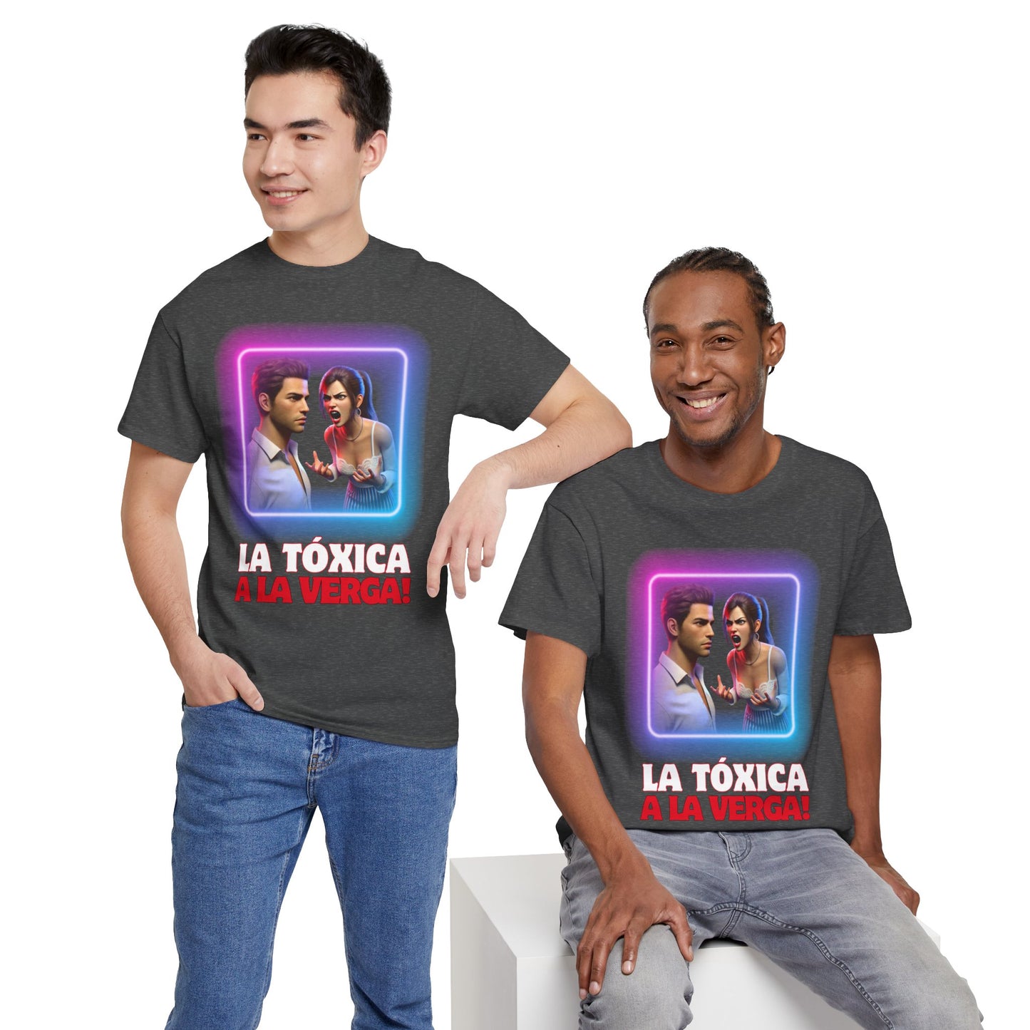 CAMISETA HOMBRE ALFA "LA TÓXICA A LA VERGA".(EUROPA).