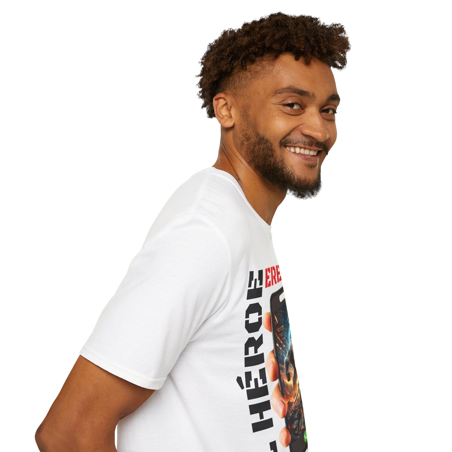 CAMISETA HOMBRE ALFA "EL HÉROE ERES TÚ".(EUROPA).