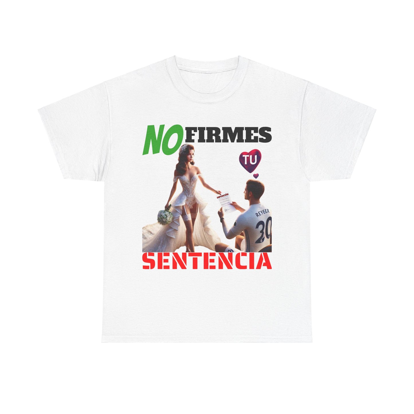 CAMISETA HOMBRE ALFA "NO FIRMES TU SENTENCIA".(EUROPA)