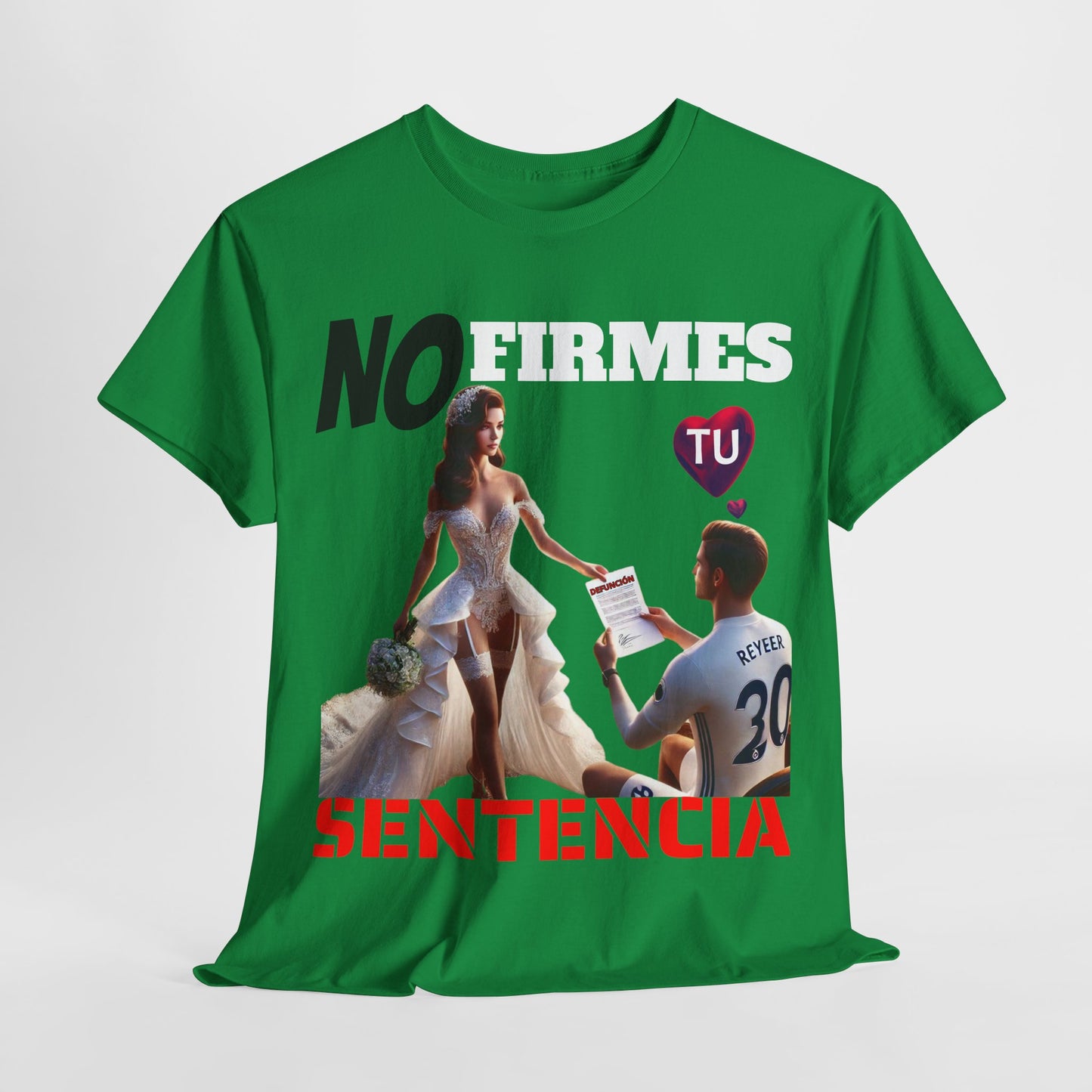 CAMISETA HOMBRE ALFA "NO FIRMES TU SENTENCIA".(EUROPA)