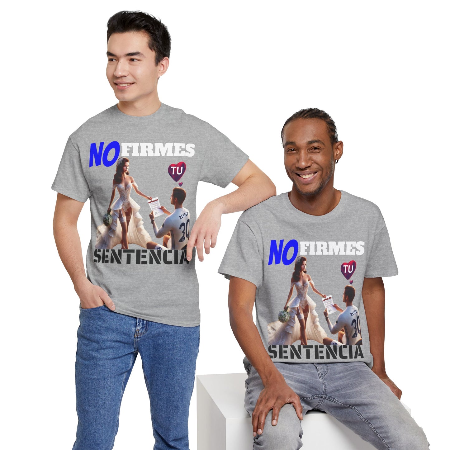 CAMISETA HOMBRE ALFA "NO FIRMES TU SENTENCIA".(EUROPA)