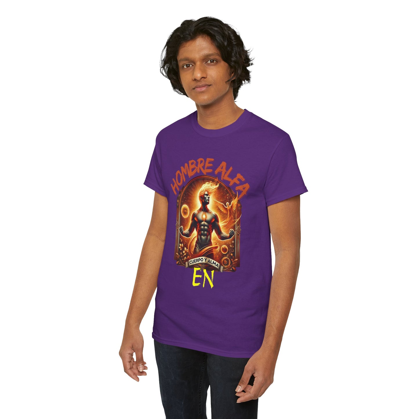CAMISETA HOMBRE ALFA " EN CUERPO Y ALMA".(USA).