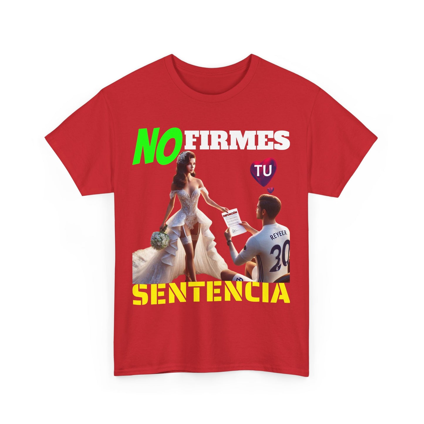 CAMISETA HOMBRE ALFA "NO FIRMES TU SENTENCIA".(EUROPA)