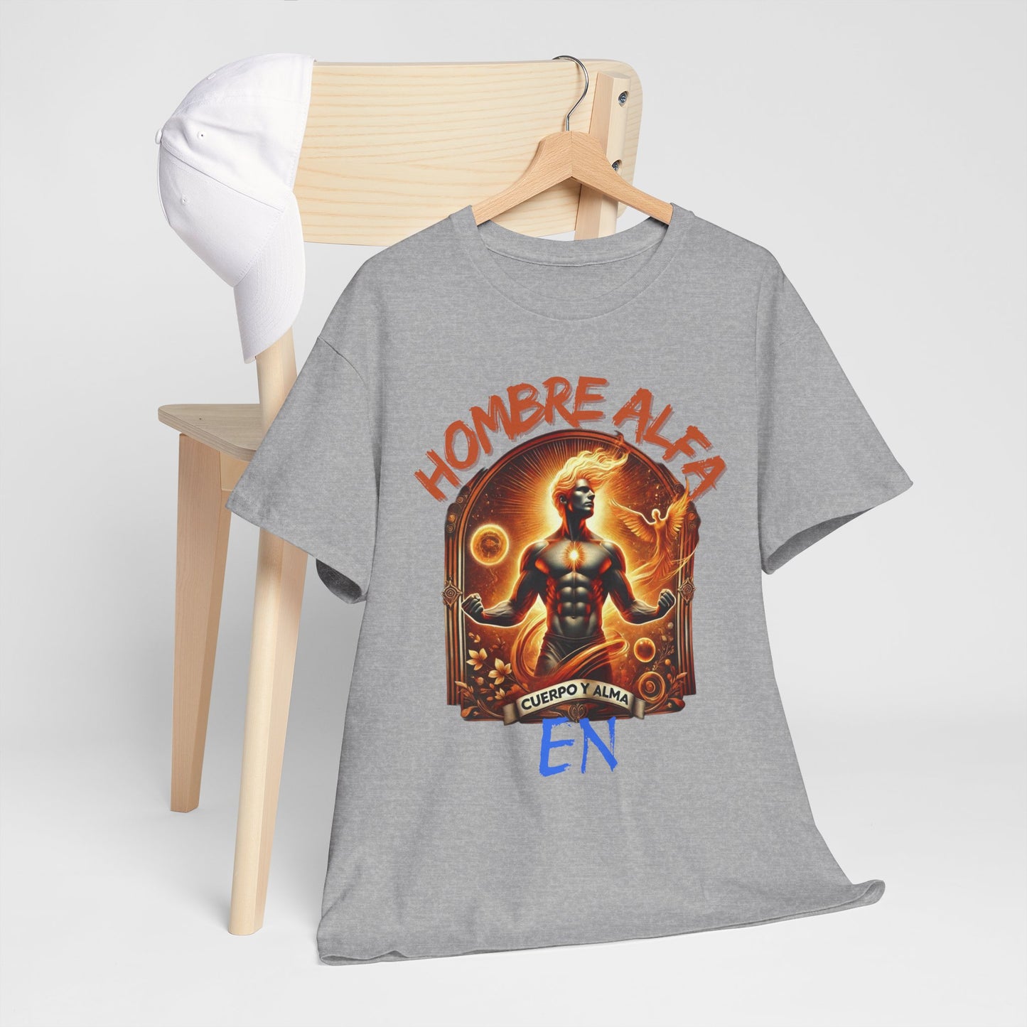 CAMISETA HOMBRE ALFA " EN CUERPO Y ALMA".(USA).